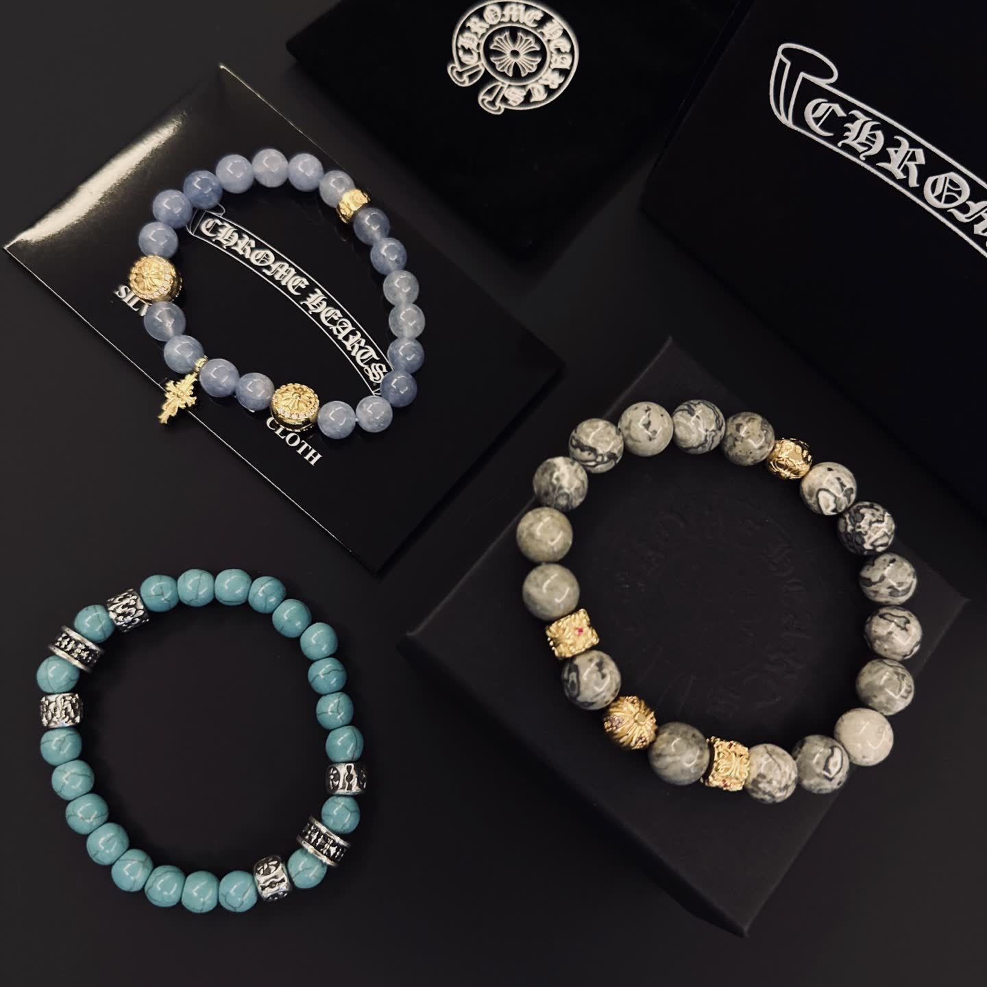 Chrome Hearts Beaded Bracelets Set